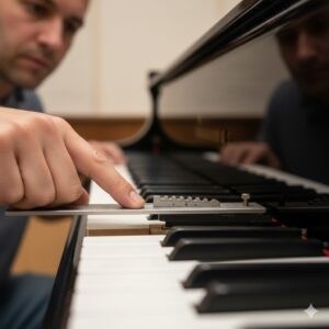 chỉnh độ sâu phím đàn piano